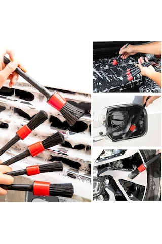 5 Adet Oto Uyumlu Araç Detaylı Temizlik Fırçası Araba Klima Kalavye Temizleme Toz Alma Fırçası