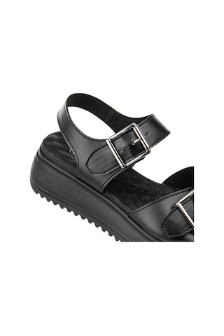 Muya Beebi 34213-001 Anatomik Taban Kadın Sandalet Siyah 36-40 001