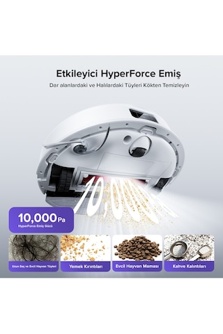 Roborock S8 Pro Akıllı Robot Süpürge Beyaz