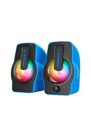 Rampage RMS-G7 Falsetto 1+1 6 W USB 5V RGB Ledli Hoparlör Mavi