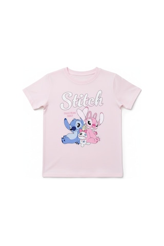 Seabubbles Stitch Çocuk Tişört St10123 Pembe