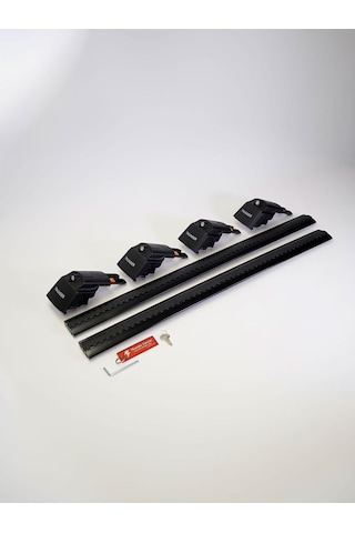 Honda Cr-v 2002-2006 Trx2 Thunder Carrier Kilitli Ara Atkı Taşıyıcı Tavan Barı Siyah