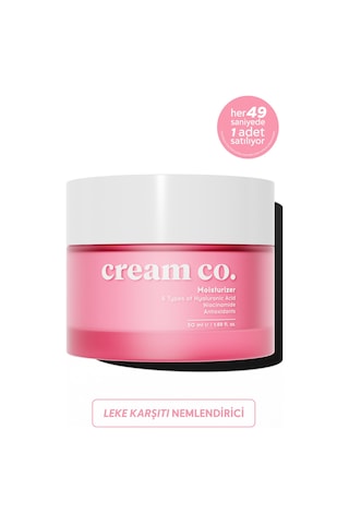 Su Bazlı Moisturizer Nemlendirici Aydınlatıcı Yüz Kremi Hyaluronik Asit 50 Ml Tüm Cilt Tipleri