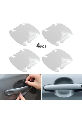 Araba Kapı Kolu Koruyucu Filmi 4lü Set