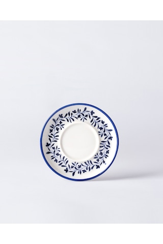 Madame Coco Grand Couronne 6'lı Çay Tabağı Seti - Mavi/beyaz 8684427297988 Çok Renkli