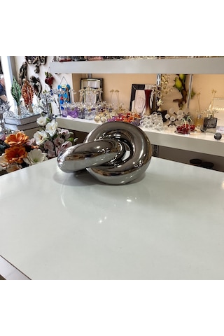 Dekoratif Seramik Zincir Gümüş Renk