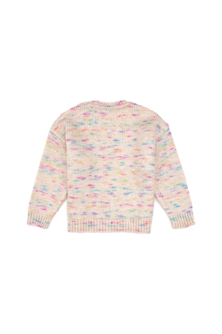 U.S. Polo Assn. Kız Çocuk Neon Pembe Payet İşlemeli Bisiklet Yaka Kazak 50314362-VR105