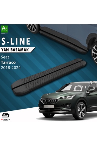 S-dizayn Seat Tarraco S-line Siyah Yan Basamak 193 Cm 2018-2024 A+ Kalite