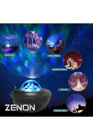 Ebitda Led Yıldız Işık+müzik+7 Farklı Ambians Proyeksiör Çok Renkli