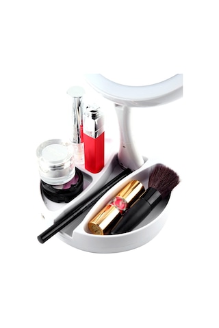 Moveevo Tenfold Amplifikasyon Kozmetik Aynası Çift Taraflı Mevcut Masa Modeli Katlanabilir Taşınabilir Giyinme Kutusu