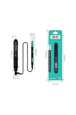 Relıfe Dt-02 Akıllı Kalem Tipi Multimetre El Fenerli Cep Telefonu Bakım Test Cihazı