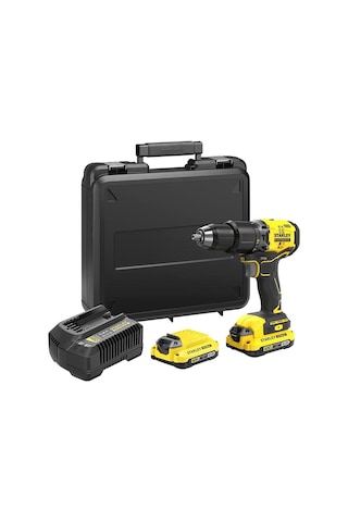 Stanley SBD715D2K 18V 2.0 Ah V20 Li-ion Çift Akülü Kömürsüz Darbeli Matkap + Vidalama