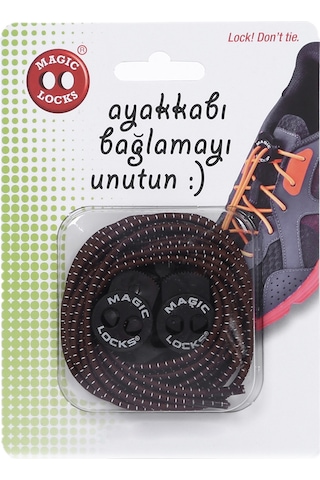 Magic Locks Unisex Kahverengi Günlük Ayakkabı Bağcığı 8a1 Kahverengi