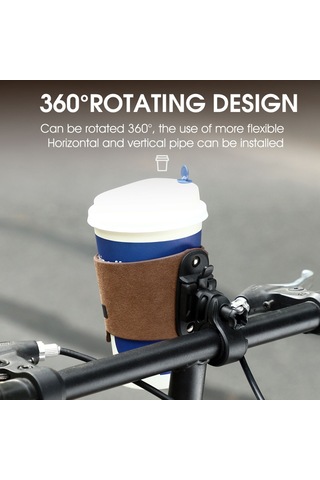Padalink Bisiklet Su Şişesi Tutucu - Kolay Montajlı, Tüm Bardak Türleri İçin Uygun, Dayanıklı Nylon Yapı Kahve