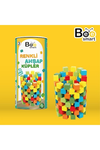 Bee Smart Renkli Ahşap Küpler