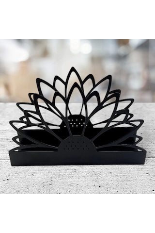 Glare Peçetelik Ayçiçeği Mat Siyah Siyah