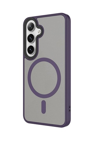 Galaxy Uyumlu S24 Plus Kılıf Sert Pc Arka Yüzey Wireless Şarj Özellikli Casen Flet Magsafe Kılıf