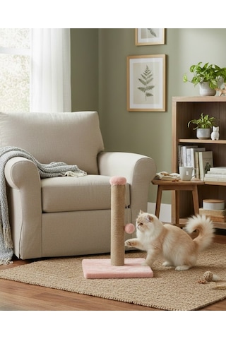 Reyo Pet Kedi Tırmalama Tahtası Pembe 42 Cm