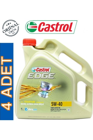 Castrol Edge Titanium 5W-40 Motor Yağı 4 x 4 L