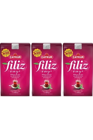 Çaykur Filiz Siyah Dökme Çay 3 x 1 KG