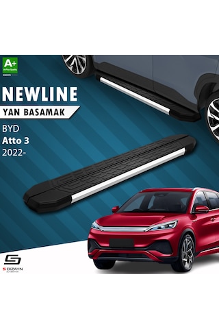 S-dizayn Byd Atto 3 Newline Krom Yan Basamak 193 Cm 2022 Üzeri
