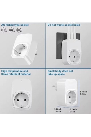 Tekli Yüksek Voltaj Korumalı Duvar Prizi 2x Type-c 1x Usb Çıkışlı Priz Grup Priz Çoğaltıcı Beyaz Belirtilmemiş