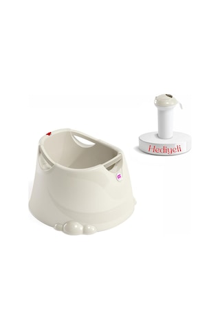 Okbaby Opla Küvet K.Beyaz + Splash Bebek Duşu