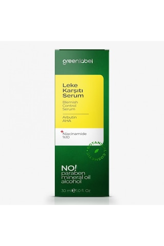 Greenlabel Aha Arbutin + %10 Niacinamide Leke Karıştı Serum 30 ML