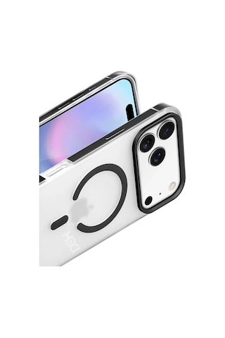 Apple Uyumlu iPhone 17 Pro Max Hbc-394 Himalayas Magsafe Kapak - Siyah