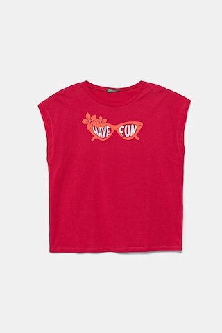 United Colors Of Benetton Kız Çocuk T Shirt 3jerc10pb Fuşya Fuşya
