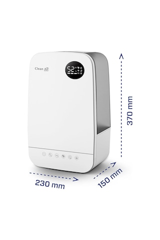 Clean Air Optima Ca 606w Ultrasonik Hava Nemlendirici 65 M² 480 Ml/h Ionizer Aromaterapi Hava Temizleme Cihazı Beyaz