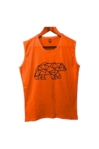 Top Glory Bears Baskılı Kolsuz Sporcu T-shirt Tank Top Sporcu Fitness Atlet