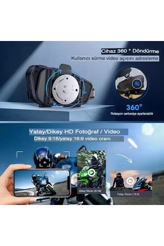 Vexor Q28 Kameralı Motosiklet Kask Kulaklığı