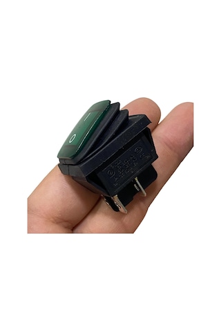Ic-104w Geniş Körüklü Işıklı Anahtar On-off 4p Yeşil