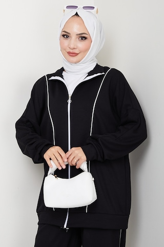 Bestenur Biyeli Oysho İkili Takım 1608 - Siyah Siyah