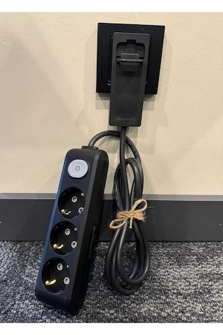 Pazly Uzatama Ultra Kullanılır Kablosu İnce Fiş Dar Alanlarda 3,lü 1.5m Mg 1.5 M