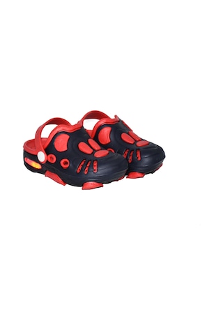 Kız Erkek Cocuk Terlik Plaj Havuz Deniz Sandalet Lacivert-Kırmızı