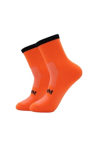 Turuncu Bisiklet Çorapları Nem Emici Bisiklet Çorapları Boyutu 7-12 Turuncu