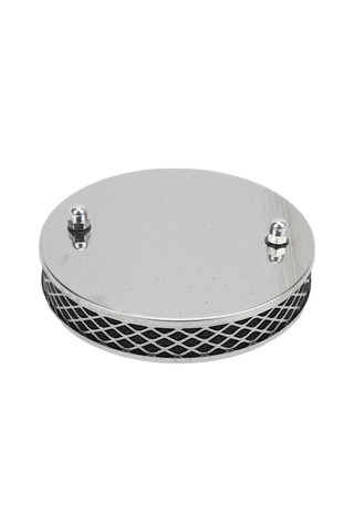 Su Hs2 1 İnç Karbüratörlü Krom Pancake Hava Filtresi Yc İçin 14x3 Cm Yüksek Akışlı Hava Filtresi Krom Metal Yedek Parça
