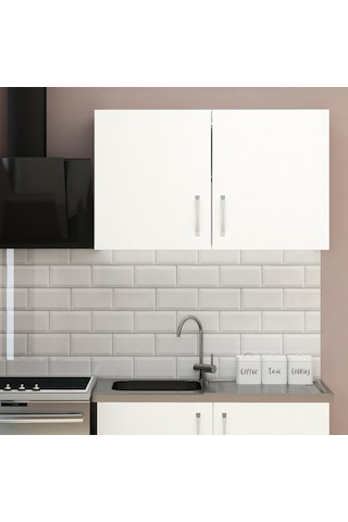 100 Cm Mini Üst Mutfak Modül - Hazır Mutfak Dolabı