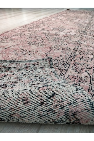 Türkmen Halı Vintage Mood 3201A Pudra 80X300 Cm Kilim