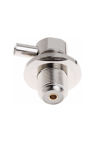 Köşeli Pipo So 239 Uhf - Rg258 Kablo Uyumlu Konnektör Siyah