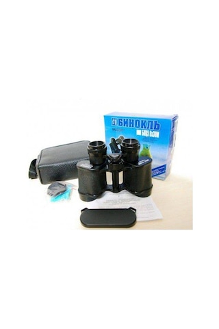 Baigish 8x30 Tüm Metal Rus Dürbün 76m/1000m Askeri Model Siyah