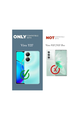 Vivo Y27 4g İle Uyumlu Kılıf Şeffaf Kamera Korumalı Esnek Silikon Telefon Kılıfı Kapak