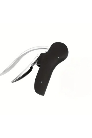 Atay Garage Tirbuşon Profesyonel Dökme Demir Şarap Ve Şampanya Mantar Açacağı Güvenli Tutuşlu Siyah