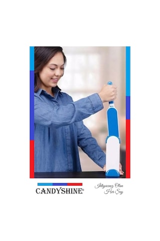 Candyshine 3 Parça Temizlenebilir Tüy Toplama Fırça & Yıkanabilir Rulo Seti
