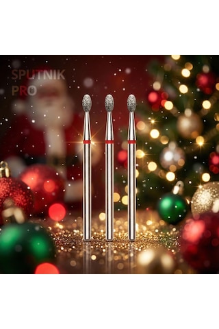 Elmas Zeytin Freze Kırmızı Çap 2,5mm