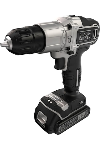 Black+Decker BDCHD18SC1K-QW 18V Tek Akülü Darbeli Vidalama Matkap