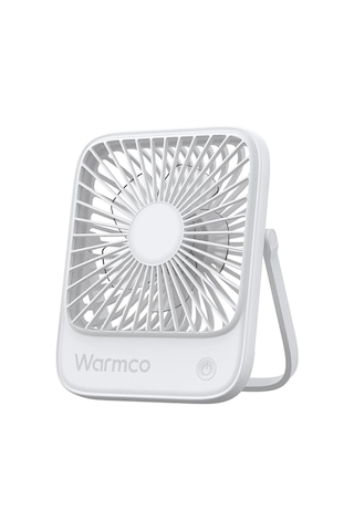 Warmco D1 Masaüstü Vantilatör Usb Ve Type-c Bağlantılı Taşınabilir Ultra İnce Soğutucu Fan Beyaz