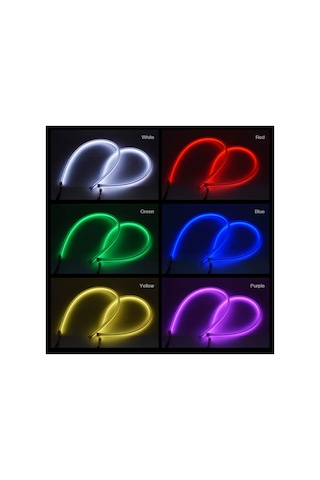 Rgb Araç Led Gündüz Farları Uzaktan Kumanda 12v Esnek Otomatik Far Şeritleri Drl